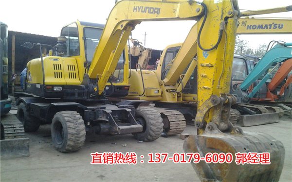 现代60-7二手轮式挖掘机