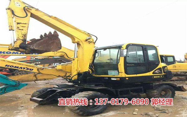 现代60-7轮式二手挖掘机