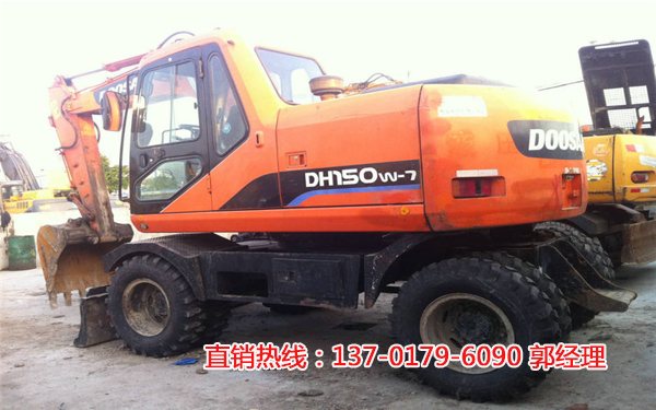 斗山150轮挖二手挖掘机